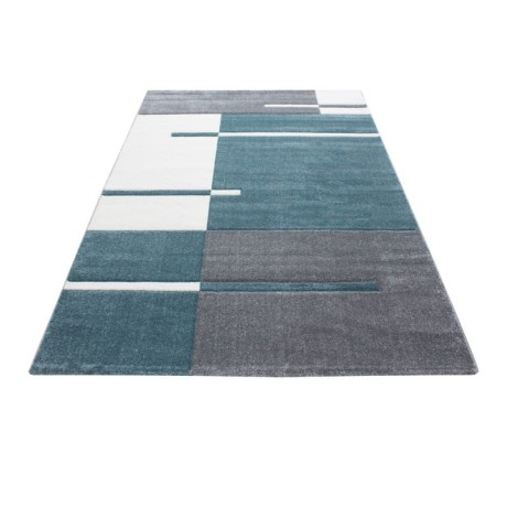Przejdź do produktu Dywan nowoczesny Hawaii 3D szaro-kremowo-turkusowy 140 cm x 200 cm