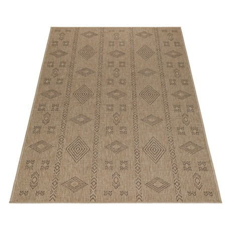 Przejdź do produktu Dywan uniwersalny Dhaka boho beżowo-antracytowy 240 cm x 340