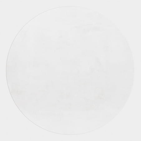 Przejdź do produktu Dywan pluszowy Pouffy biały koło 200 cm x 200 cm