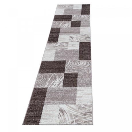 Przejdź do produktu Dywan nowoczesny Parma prostokąty brązowy 80 cm x 300 cm   