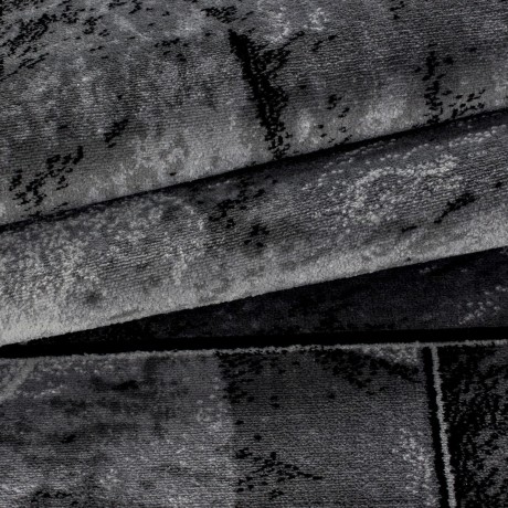 Przejdź do produktu Dywan nowoczesny Parma Granit szaro-czarny 80 cm x 300 cm 