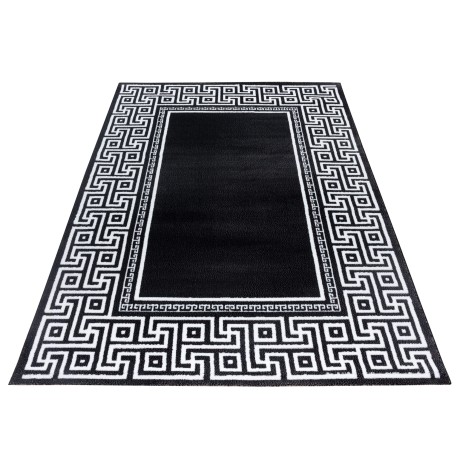Przejdź do produktu Dywan nowoczesny Parma klasyczny czarno-kremowy 140 cm x 200 cm 