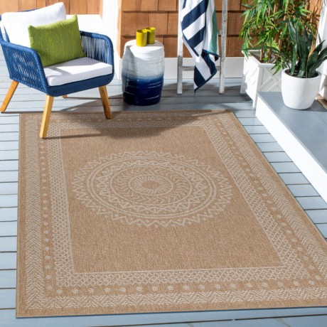 Przejdź do produktu Dywan zewnętrzny Dhaka Rozeta beżowy 240 cm x 340 cm