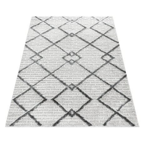 Przejdź do produktu Dywan nowoczesny Pisa 3D ornament kremowo-szary 120 cm x 170 cm  
