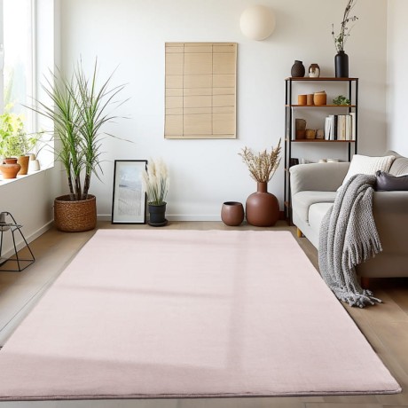 Przejdź do produktu Dywan pluszowy Sky różowy 80 cm x 250 cm 