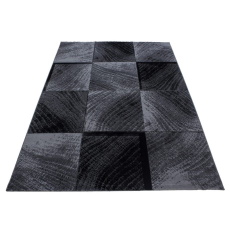 Przejdź do produktu Dywan nowoczesny Plus Kwadraty szaro-czarny 280 cm x 370 cm 