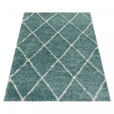 Przejdź do produktu Dywan shaggy Alvor Romby niebieski 120 cm x 170 cm 