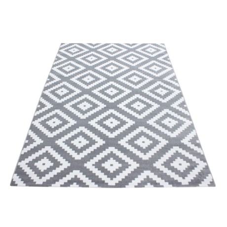 Przejdź do produktu Dywan nowoczesny Plus Kwadraty szaro-kremowy 140 cm x 200 cm  