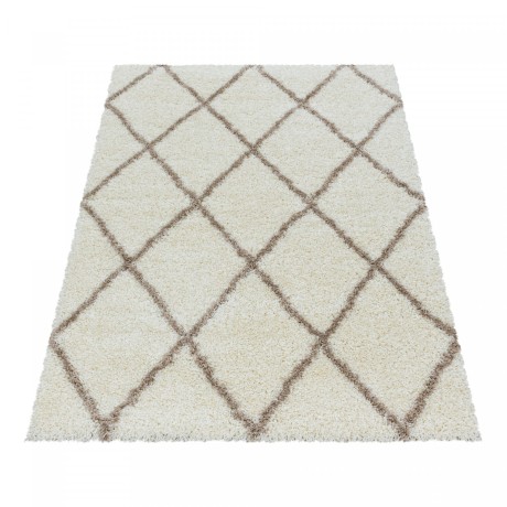 Przejdź do produktu Dywan shaggy Alvor Romby kremowy 120 cm x 170 cm