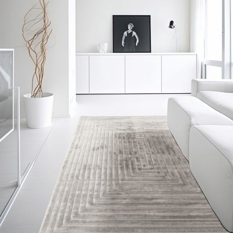 Przejdź do produktu Dywan nowoczesny 3D Lily geometria szary 200 cm x 290 cm 