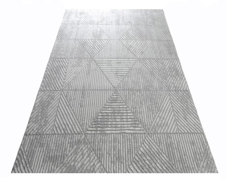 Przejdź do produktu Dywan nowoczesny 3D Anett trójkąty szary 160 cm x 230 cm 