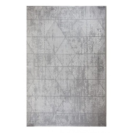 Przejdź do produktu Dywan nowoczesny 3D Anett trójkąty szary 160 cm x 230 cm 