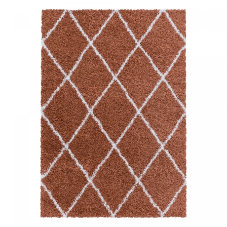 Przejdź do produktu Dywan shaggy Alvor Romby ceglany 160 cm x 230 cm