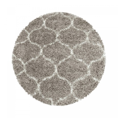 Przejdź do produktu Dywan shaggy Salsa koniczyna beżowy koło 120 cm x 120 cm