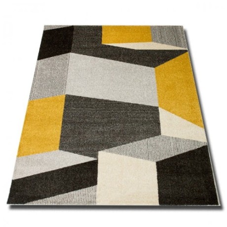 Przejdź do produktu Dywan nowoczesny Lara Iluzja szaro-żółty 200 cm x 290 cm
