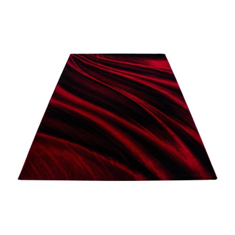 Przejdź do produktu Dywan nowoczesny Miami fale czerwono-czarne 140 cm x 200 cm