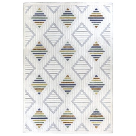 Przejdź do produktu Dywan nowoczesny 3D Desire Romby kremowy 160 cm x 230 cm 