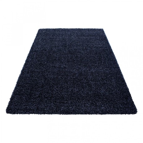 Przejdź do produktu Dywan shaggy jednokolorowy granatowy 160 cm x 230 cm