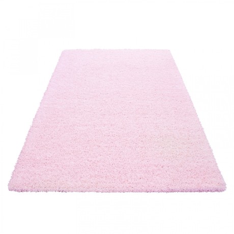 Przejdź do produktu Dywan shaggy jednokolorowy różowy 240 cm x 340 cm