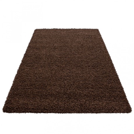 Przejdź do produktu Dywan shaggy jednokolorowy brązowy 120 cm x 170 cm