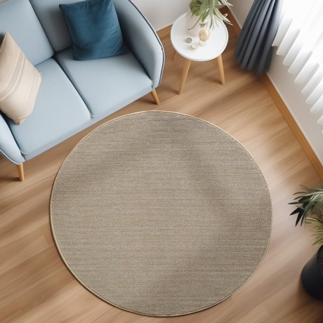 Przejdź do produktu Dywan uniwersalny Loom beżowy 120 cm x 120 cm koło