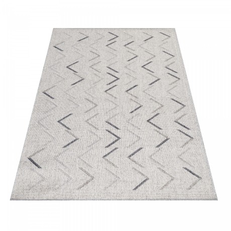 Przejdź do produktu Dywan zewnętrzny Aruba Strzałki kremowo - szary 140 cm x 200 cm