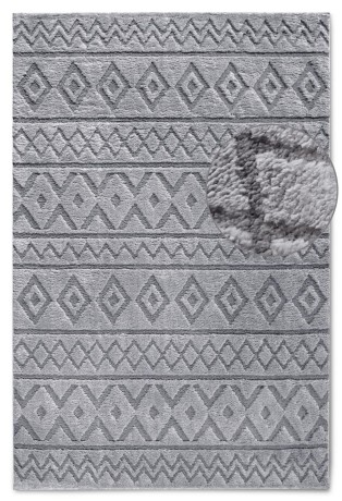 Przejdź do produktu Dywan nowoczesny 3D Elle Collection Gallery Boho szary 120 cm x 170 cm