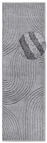Przejdź do produktu Dywan nowoczesny 3D Elle Collection Gallery Geometria szary 80 cm x 240 cm