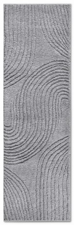 Przejdź do produktu Dywan nowoczesny 3D Elle Collection Gallery Geometria szary 80 cm x 240 cm