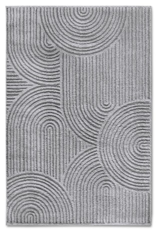 Przejdź do produktu Dywan nowoczesny 3D Elle Collection Gallery Koła szary 120 cm x 170 cm