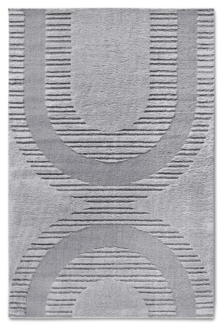 Przejdź do produktu Dywan nowoczesny 3D Elle Collection Gallery Geometryczny szary 120 cm x 170 cm  