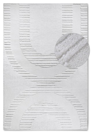 Przejdź do produktu Dywan nowoczesny 3D Elle Collection Gallery Geometryczny kremowy 120 cm x 170 cm 