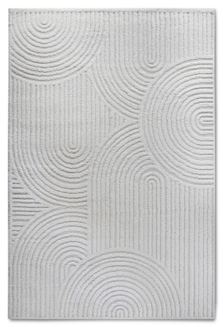 Przejdź do produktu Dywan nowoczesny 3D Elle Collection Gallery Koła kremowy 120 cm x 170 cm 