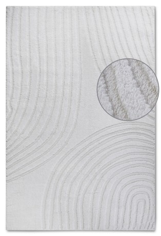Przejdź do produktu Dywan nowoczesny 3D Elle Collection Gallery Geometria kremowy 120 cm x 170 cm