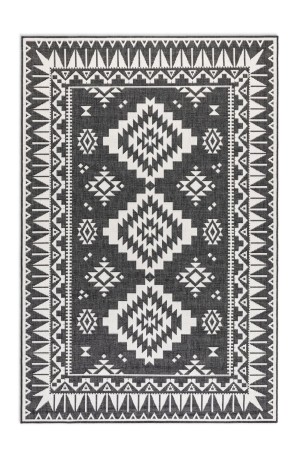 Przejdź do produktu Dywan dwustronny zewnętrzny Gemini kremowo-czarny 200 cm x 290 cm 