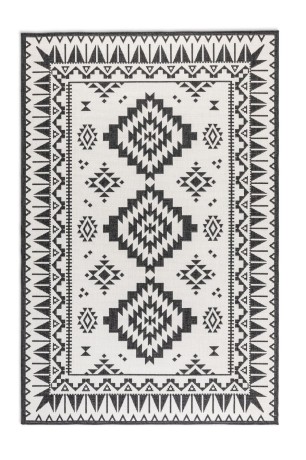 Przejdź do produktu Dywan dwustronny zewnętrzny Gemini kremowo-czarny 200 cm x 290 cm 