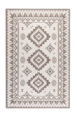 Przejdź do produktu Dywan dwustronny zewnętrzny Gemini kremowo-brązowy 200 cm x 290 cm 