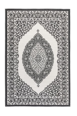 Przejdź do produktu Dywan dwustronny zewnętrzny Gemini Alladyn czarno-kremowy 160 cm x 230 cm