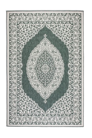 Przejdź do produktu Dywan dwustronny zewnętrzny Gemini Alladyn zielono-kremowy 160 cm x 230 cm 