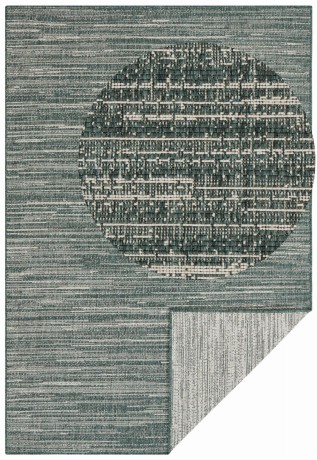Przejdź do produktu Dywan dwustronny zewnętrzny Gemini zielono-kremowy 160 cm x 230 cm 