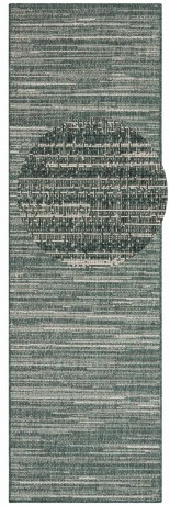 Przejdź do produktu Dywan dwustronny zewnętrzny Gemini chodnik zielono-kremowy 80 cm x 250 cm