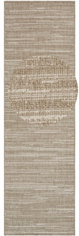 Przejdź do produktu Dywan dwustronny zewnętrzny Gemini chodnikowy brązowo-kremowy 80 cm x 250 cm