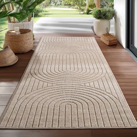 Przejdź do produktu Dywan uniwersalny Nova 3D beżowy 80 cm x 250 cm