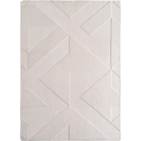Przejdź do produktu Dywan nowoczesny 3D Pompei Geometryczny kremowy 140 cm x 200 cm