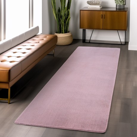 Przejdź do produktu Dywan pluszowy Joy różowy 80 cm x 250 cm 