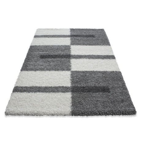 Przejdź do produktu Dywan shaggy Gala szaro-kremowy 120 cm x 170 cm