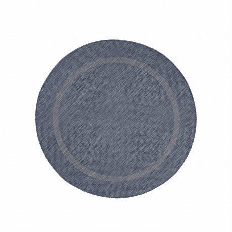 Przejdź do produktu Dywan zewnętrzny Relax ramka granatowy koło 200 cm x 200 cm 