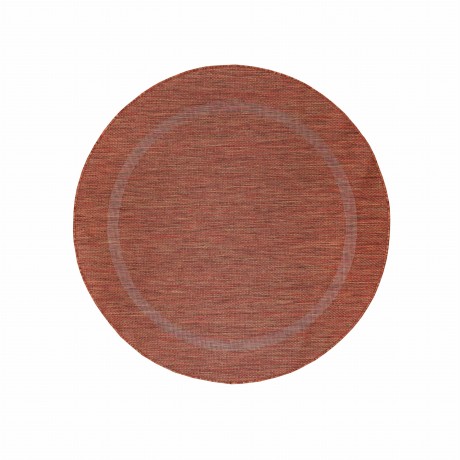 Przejdź do produktu Dywan zewnętrzny Relax ramka ceglany koło 200 cm x 200 cm