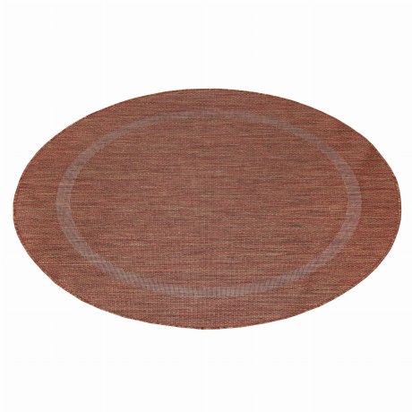 Przejdź do produktu Dywan zewnętrzny Relax ramka ceglany koło 200 cm x 200 cm