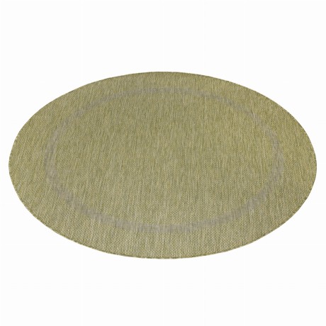 Przejdź do produktu Dywan zewnętrzny Relax ramka zielony koło 120 cm x 120 cm 